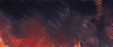 Modern sanat. Renkli çağdaş sanat eserleri. Renkli boya darbeleri. Soyut arkaplanda fırça darbeleri. fırça boyası.