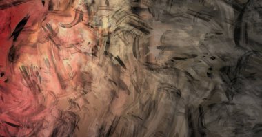 Modern sanat. Taranmış Boyalı Soyut Arkaplan. Fırça darbesi ile boyanmış. Boya darbeleri. 2B Görüntü