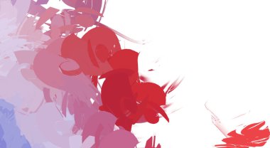 Taranmış Boyalı Soyut Arkaplan. Vahşi kaotik fırça darbeleri. Boya darbeleri. 2D İllüstrasyon. Fırça darbeli resim. 