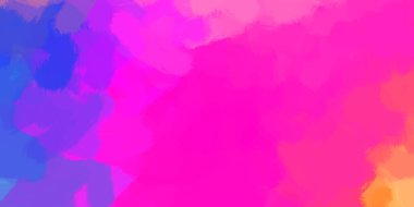 Yaratıcı bir geçmiş. Canlı fırça darbeleriyle boyanmış. Renkli desenli resim. Fırçalanmış duvar kağıdını boya.