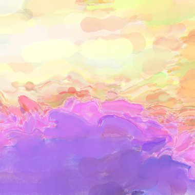 Çağdaş sanat. El işçiliğinin renkli dokusu. Modern resim. Yüzeyde suluboya vuruşlar. Sanatsal arkaplan resmi. Tablo üzerinde soyut resim. Fırça darbeleri. 