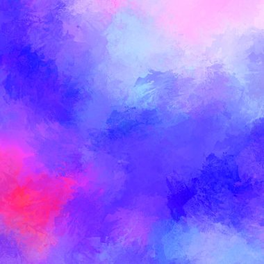 Canlı fırça darbeleriyle boyanmış. Renkli desenli resim. Fırçalanmış duvar kağıdını boya.