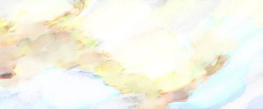 Poster, duvar sanatı, afiş, kart, kitap kapağı veya ambalaj için pastel renkli suluboya resim. Alkol mürekkebini andıran rahatlatıcı fırça darbelerinin modern resmi.