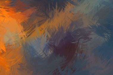 Renkli fırça darbelerinin soyut arkaplanı. fırçalanmış canlı duvar kağıdı. resmedilmiş sanat eseri. Eşsiz ve yaratıcı illüstrasyon.