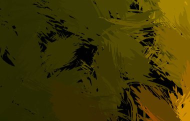 Vahşi fırça darbeleriyle yaratıcı soyut resim. Artistik fırça darbeleriyle donatılmış. Renkli ve canlı bir tasvir. Boyalı sanat.