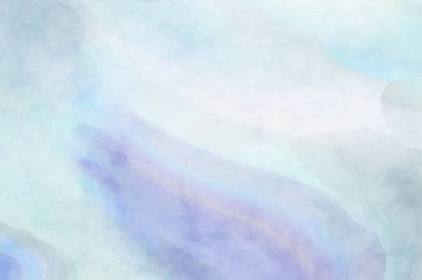 Pastel renklerde suluboya resim. Poster, duvar sanatı, afiş, kart, kitap kapağı ya da ambalaj için rahatlatıcı kompozisyonun yumuşak renkli çizimi. Modern fırça darbeleri resim.