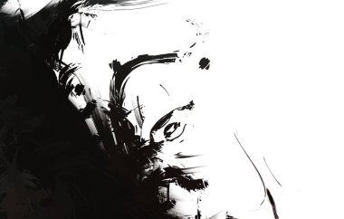 Duvar sanatı Eşsiz ve yaratıcı illüstrasyon. Fırça darbesi ile boyanmış. Renkli fırça darbelerinin soyut arkaplanı. Fırçalanmış canlı duvar kâğıdı. Boyalı sanatsal yaratım.