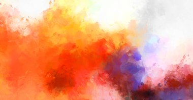 Sanatsal canlılık ve renkli duvar kağıdı. Taranmış Soyut Arkaplan. Fırça darbeli resim. 