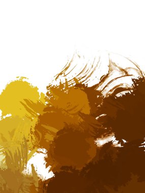 Taranmış Boyalı Soyut Arkaplan. Vahşi kaotik fırça darbeleri. Boya darbeleri. 2D İllüstrasyon. Fırça darbeli resim. 