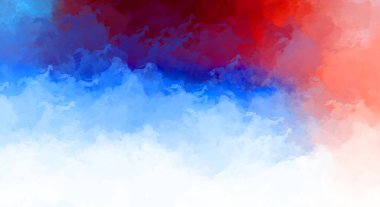 Renkli fırça darbelerinin 2D çizimi. Dekoratif desenli resim. canlı boya desenli arkaplan.