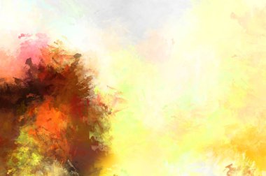 Renkli fırça darbelerinin soyut arkaplanı. fırçalanmış canlı duvar kağıdı. resmedilmiş sanat eseri. Eşsiz ve yaratıcı illüstrasyon.