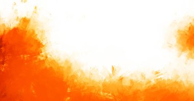 Canlı fırça darbeleriyle boyanmış. Renkli desenli resim. Fırçalanmış duvar kağıdını boya.