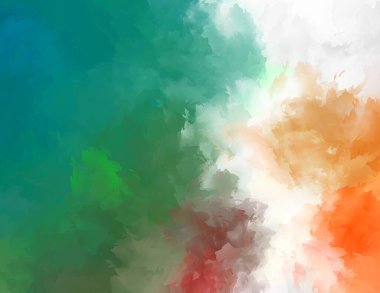 Renkli fırça darbelerinin soyut arkaplanı. fırçalanmış canlı duvar kağıdı. resmedilmiş sanat eseri. Eşsiz ve yaratıcı illüstrasyon.