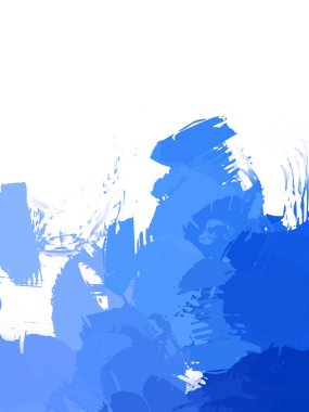 Taranmış Boyalı Soyut Arkaplan. Vahşi kaotik fırça darbeleri. Boya darbeleri. 2D İllüstrasyon. Fırça darbeli resim. 