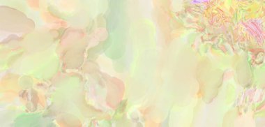 Pastel renklerde suluboya resim. Poster, duvar sanatı, afiş, kart, kitap kapağı ya da ambalaj için rahatlatıcı kompozisyonun yumuşak renkli çizimi. Modern fırça darbeleri resim.