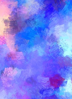 Duvar sanatı Eşsiz ve yaratıcı illüstrasyon. Fırça darbesi ile boyanmış. Renkli fırça darbelerinin soyut arkaplanı. Fırçalanmış canlı duvar kâğıdı. Boyalı sanatsal yaratım.