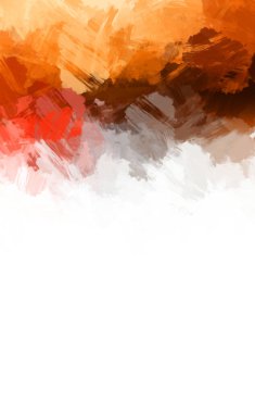 Modern sanat. Taranmış Boyalı Soyut Arkaplan. Fırça darbesi ile boyanmış. Boya darbeleri. 2B Görüntü.