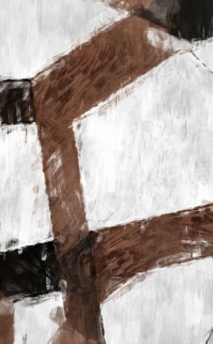 Soyut arkaplanda pürüzlü fırça darbeleri. Fırça boyası. Renkli boya darbeleri. Eşsiz duvar sanatı. Tuvaldeki modern sanat. Renkli çağdaş sanat eserleri. 