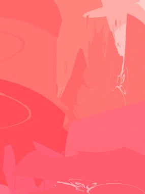 Vahşi fırça darbeleriyle yaratıcı soyut resim. Artistik fırça darbeleriyle donatılmış. Renkli ve canlı bir tasvir. Boyalı sanat.