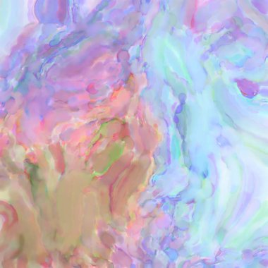 Soyut doku. Yüzeyde etkileyici el yapımı suluboya. Suluboya fırça darbeleri. Modern sanat. Çok renkli arkaplan. Çağdaş duvar sanatı. Renkli bir fon. 2d illüstrasyon.