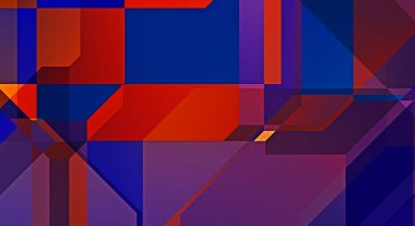 Üçgen arka planda üst üste dizayn ediliyor. Soyut geometrik duvar kağıdı. Geometrik renkli üçgen şekiller.