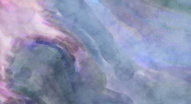 Yumuşak suluboya duvar kağıdı. Hafifçe fırçalanmış renkleri olan sanatsal bir resim. Pastel renkler arkaplana dokunmuş. Soyut duvar sanatı..