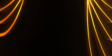 Işık dalgalarının neon renkli soyut tasarımı. Dijital arka plan ve neon ışığı parlama efekti. Parlak ışınlar duvar kağıdı.