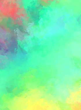 Renkli fırça darbelerinin 2D çizimi. Dekoratif desenli resim. canlı boya desenli arkaplan.