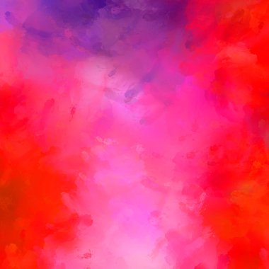 Canlı fırça darbeleriyle boyanmış. Renkli desenli resim. Fırçalanmış duvar kağıdını boya.