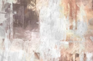 Soyut arkaplanda pürüzlü fırça darbeleri. Fırça boyası. Renkli boya darbeleri. Eşsiz duvar sanatı. Tuvaldeki modern sanat. Renkli çağdaş sanat eserleri. 