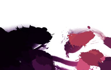 Taranmış Boyalı Soyut Arkaplan. Vahşi kaotik fırça darbeleri. Boya darbeleri. 2D İllüstrasyon. Fırça darbeli resim. 