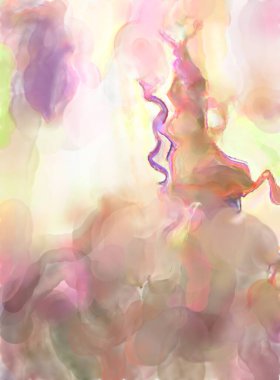 Çağdaş sanat. El yapımı resim. Modern sanat eserleri. Yüzeyde suluboya fırça darbeleriyle resim yapmak. 2D çizim. Sanatsal arkaplan resmi. Tablo üzerinde soyut resim. Renkli doku.