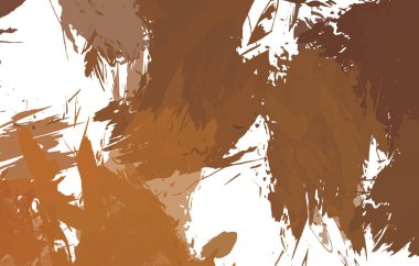 Sanatsal soyut arkaplan. Doku boyalı duvar kağıdı. Boya darbeleriyle yaratıcı bir illüstrasyon. Fırça desenli resim.