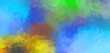 Modern sanat. Taranmış Boyalı Soyut Arkaplan. Fırça darbesi ile boyanmış. Boya darbeleri. 2B Görüntü.