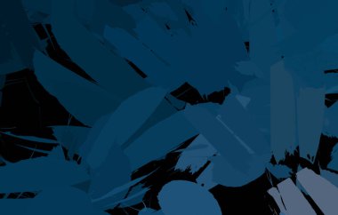 Vahşi fırça darbeleriyle yaratıcı soyut resim. Artistik fırça darbeleriyle donatılmış. Renkli ve canlı bir tasvir. Boyalı sanat.