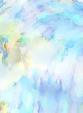 Modern fırça darbeleri. Pastel renklerde suluboya resim. Poster, duvar sanatı, afiş, kart, kitap kapağı veya ambalaj için sakinleştirici kompozisyonun yumuşak renkli çizimi. 