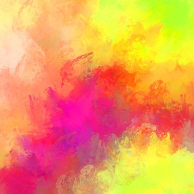 Duvar sanatı Eşsiz ve yaratıcı illüstrasyon. Fırça darbesi ile boyanmış. Renkli fırça darbelerinin soyut arkaplanı. Fırçalanmış canlı duvar kâğıdı. Boyalı sanatsal yaratım.