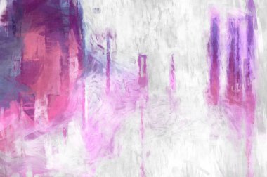 Soyut arkaplanda pürüzlü fırça darbeleri. Fırça boyası. Renkli boya darbeleri. Eşsiz duvar sanatı. Tuvaldeki modern sanat. Renkli çağdaş sanat eserleri. 