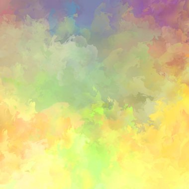 Duvar sanatı Eşsiz ve yaratıcı illüstrasyon. Fırça darbesi ile boyanmış. Renkli fırça darbelerinin soyut arkaplanı. Fırçalanmış canlı duvar kâğıdı. Boyalı sanatsal yaratım.