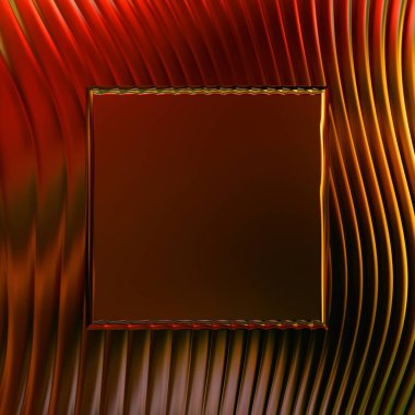 Soyut çerçeveli arkaplan. Renkli, canlı, dalgalı bir duvar kağıdı. Merkezi çerçeveli yaratıcı grafik 2d çizim. Dinamik şekilli modaya uygun sıvı örtüsü.