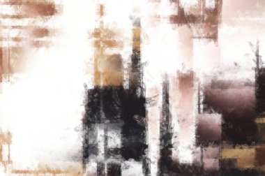 Modern sanat. Renkli çağdaş sanat eserleri. Renkli boya darbeleri. Soyut arkaplanda fırça darbeleri. Fırça boyası. Eşsiz duvar sanatı.