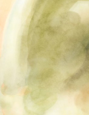 Yumuşak suluboya duvar kağıdı. Hafifçe fırçalanmış renkleri olan sanatsal bir resim. Pastel renkler arkaplana dokunmuş. Soyut duvar sanatı..