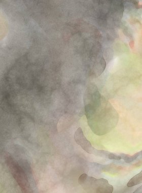 Alkol mürekkebini andıran rahatlatıcı fırça darbelerinin modern resmi. Poster, duvar sanatı, afiş, kart, kitap kapağı veya ambalaj için pastel renkli suluboya resim.