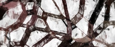 Soyut arkaplanda pürüzlü fırça darbeleri. Fırça boyası. Renkli boya darbeleri. Eşsiz duvar sanatı. Tuvaldeki modern sanat. Renkli çağdaş sanat eserleri. 