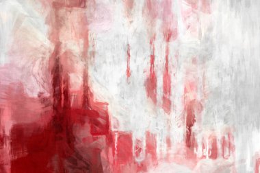 Soyut arkaplanda pürüzlü fırça darbeleri. Fırça boyası. Renkli boya darbeleri. Eşsiz duvar sanatı. Tuvaldeki modern sanat. Renkli çağdaş sanat eserleri. 