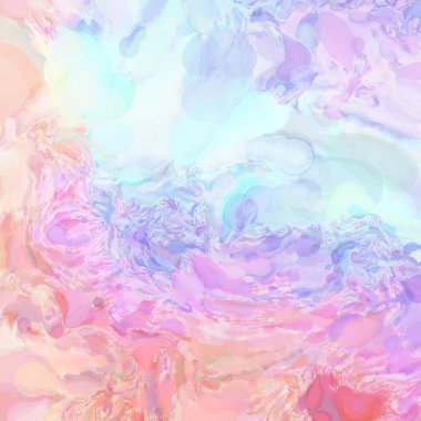 El yapımı sürreal soyut desenli suluboya. Modern sanatsal resim. 2D çizim. Arkaplan boyası karışımı. Yaratıcı duvar sanatı. Çağdaş sanat.