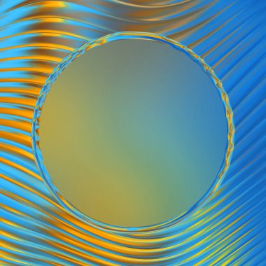 Soyut çerçeveli arkaplan. Renkli, canlı, dalgalı bir duvar kağıdı. Merkezi çerçeveli yaratıcı grafik 2d çizim. Dinamik şekilli modaya uygun sıvı örtüsü.