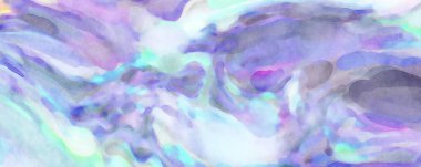 2D çizim. Sanatsal arkaplan resmi. Tablo üzerinde soyut resim. Çağdaş sanat. El yapımı resim. Renkli doku. Modern sanat eserleri. Yüzeyde suluboya fırça darbeleriyle boyama.