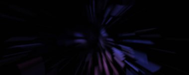 Işık parçacık izleri. Parlayan parçacıkları ve çizgileri olan ışık patlaması yıldızı. Güzel hareketli soyut ışın arkaplanı.