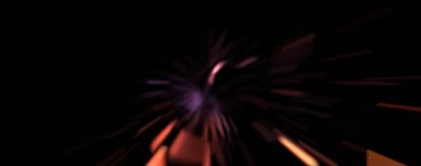 Işık parçacık izleri. Parlayan parçacıkları ve çizgileri olan ışık patlaması yıldızı. Güzel hareketli soyut ışın arkaplanı.